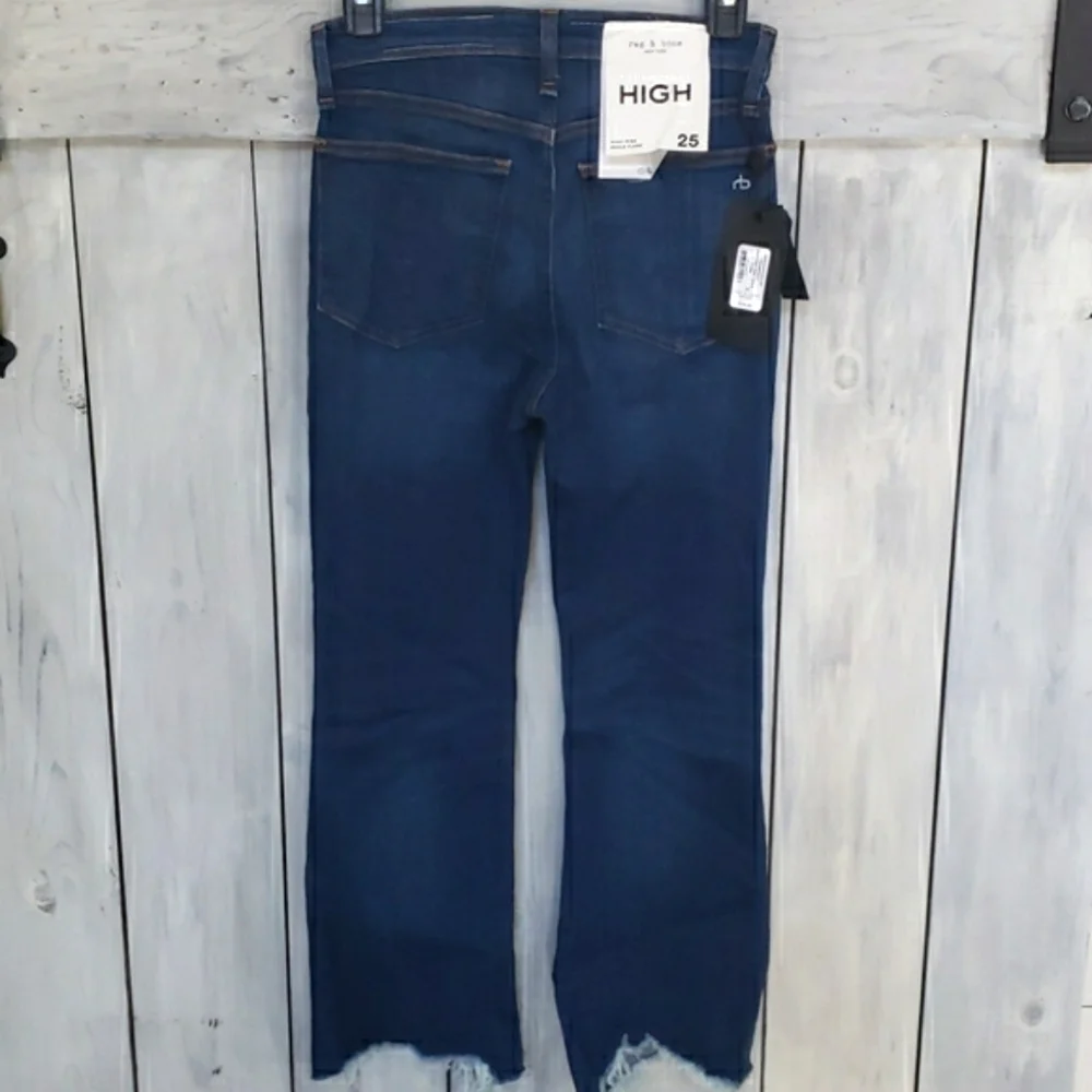 Rag & Bone Nina High-Rise Ankle Flare Jeans Weekends Size 25 NEW - Picture 5 of 17